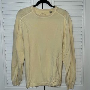 Tommy Bahama Light Yellow Long Sleeve Beach Sweater